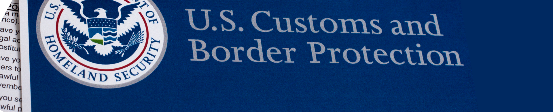 banner douanes américaines