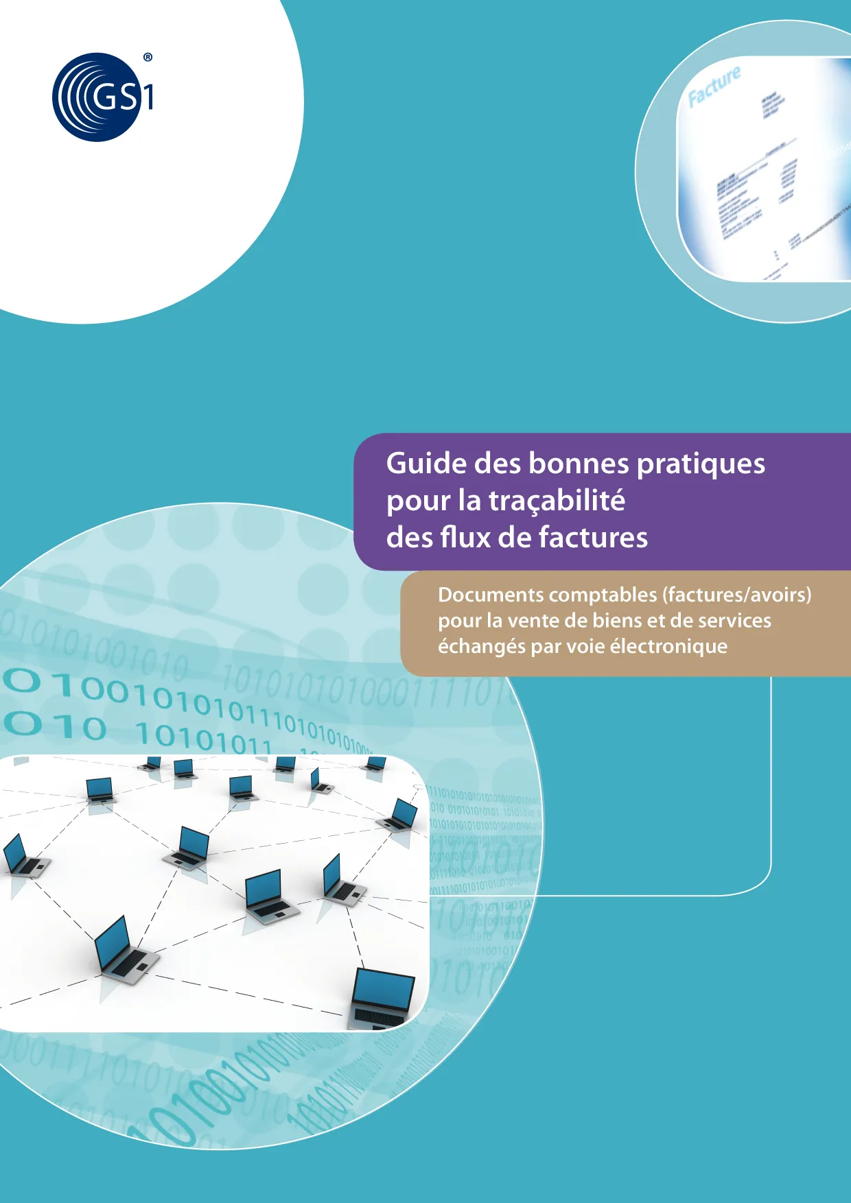 Couverture du guide des bonnes pratiques pour la traçabilité des flux de factures
