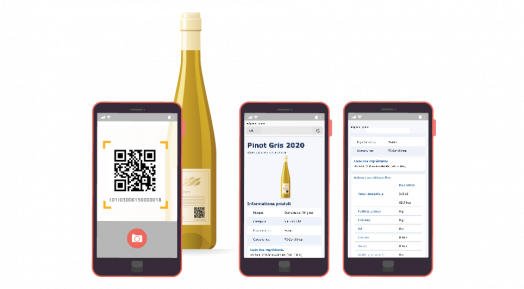 infographie qr code vin