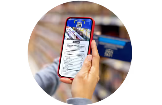 scan qr code produit supermarché