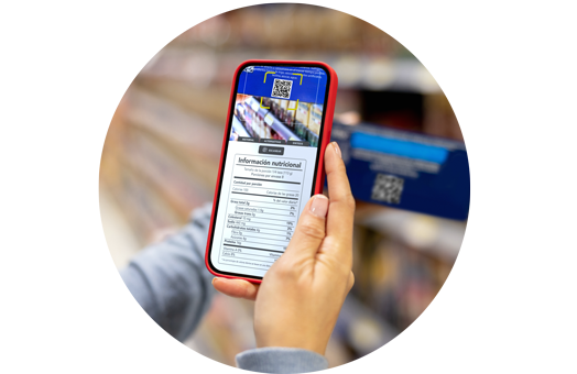 scan qr code produit supermarché