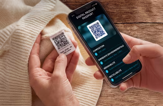 content textile scan qr code dpp