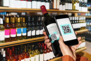 bouteille vin qr code scan