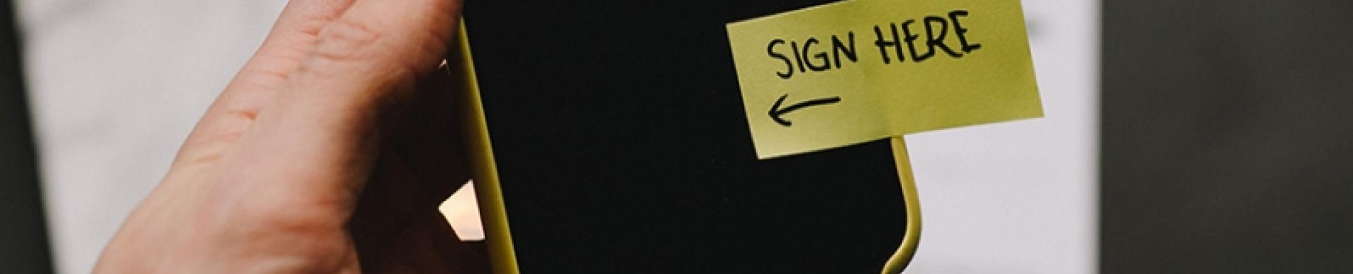 La validité d'une signature électronique banner