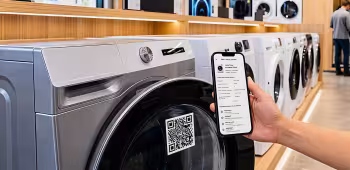 lave linge qr code